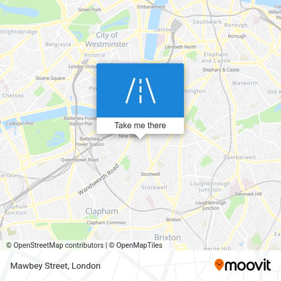 Mawbey Street map