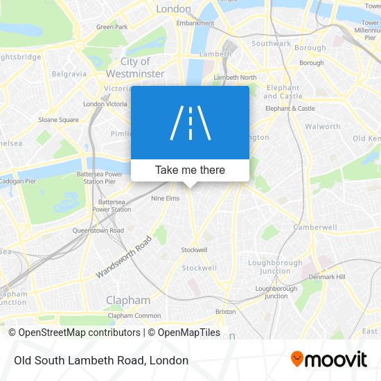 Old South Lambeth Road map