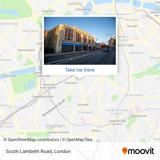 South Lambeth Road map