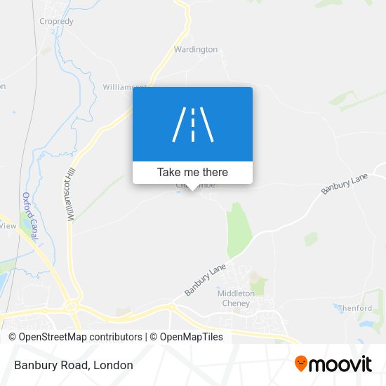 Banbury Road map