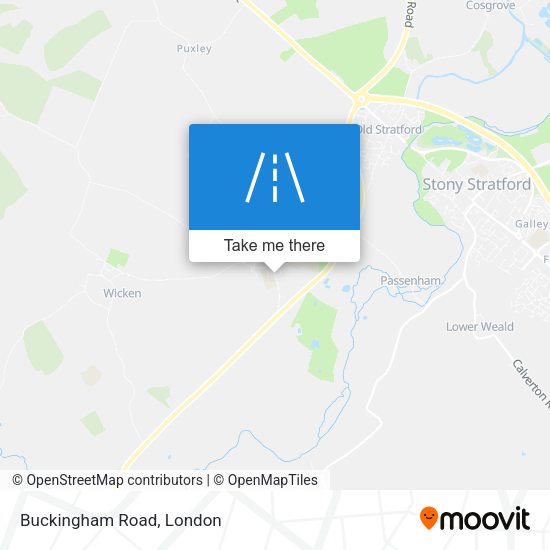 Buckingham Road map