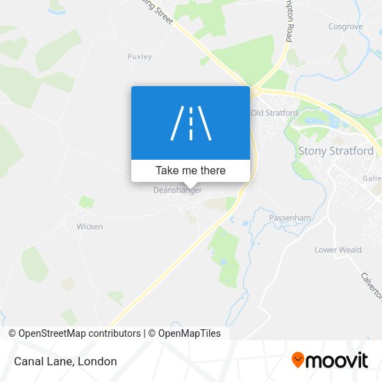 Canal Lane map