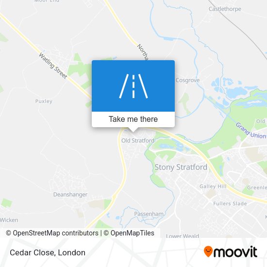 Cedar Close map
