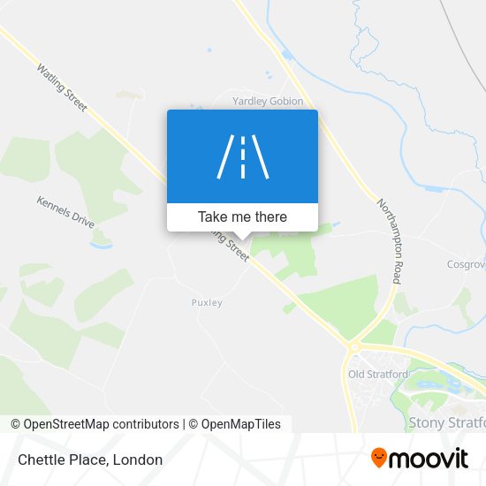 Chettle Place map