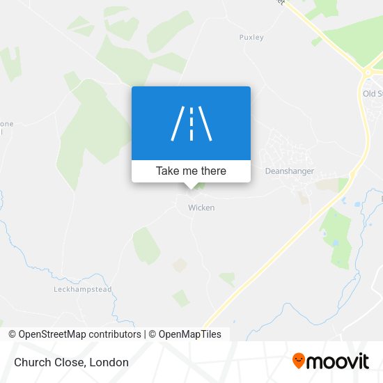 Church Close map
