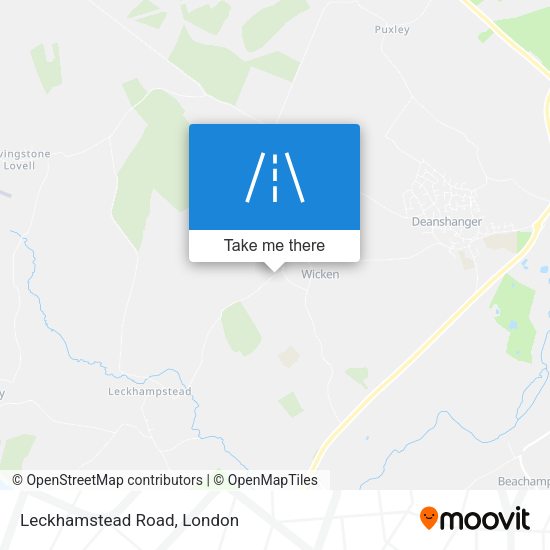 Leckhamstead Road map