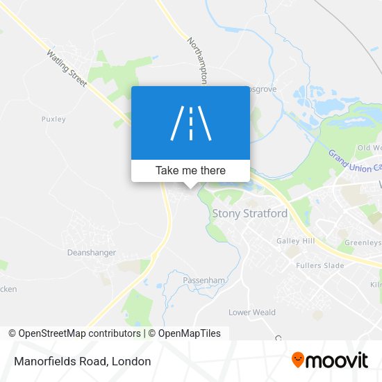 Manorfields Road map