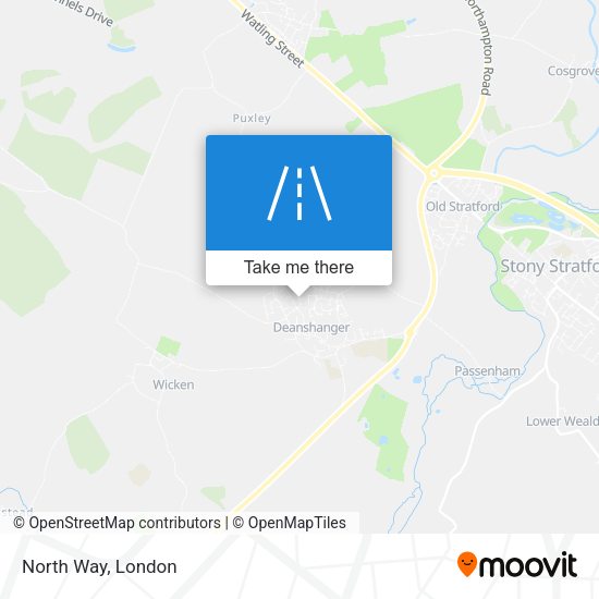 North Way map