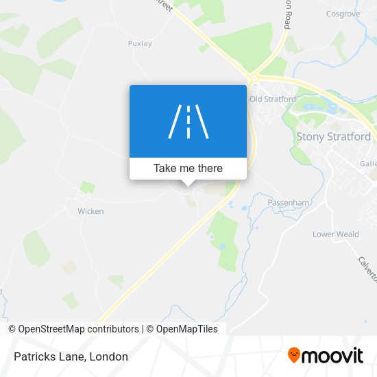 Patricks Lane map