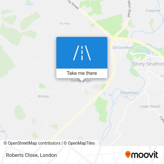 Roberts Close map