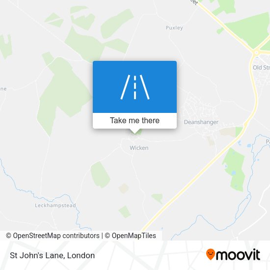 St John's Lane map
