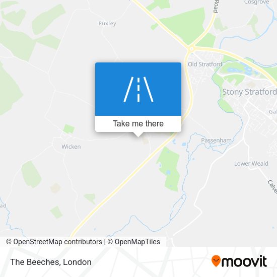 The Beeches map