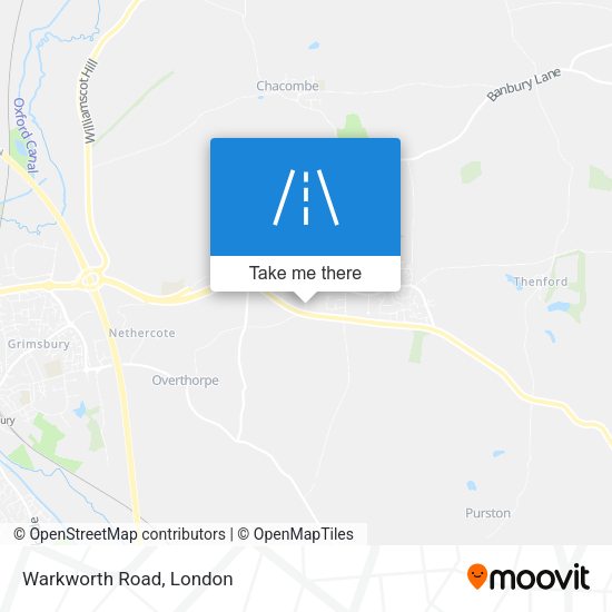 Warkworth Road map