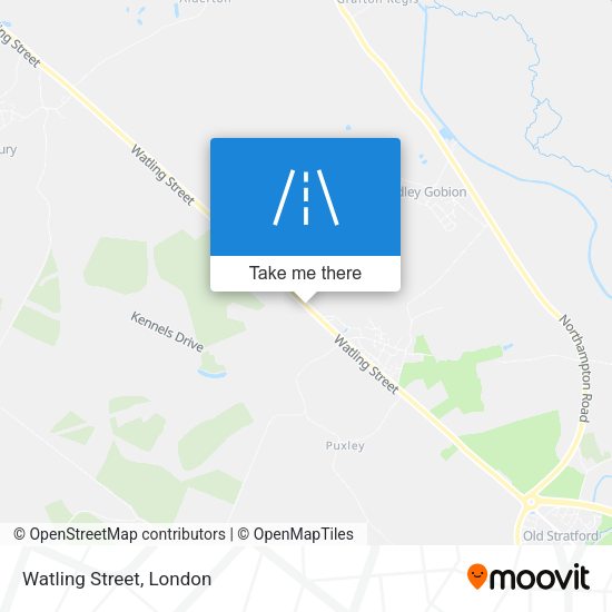 Watling Street map