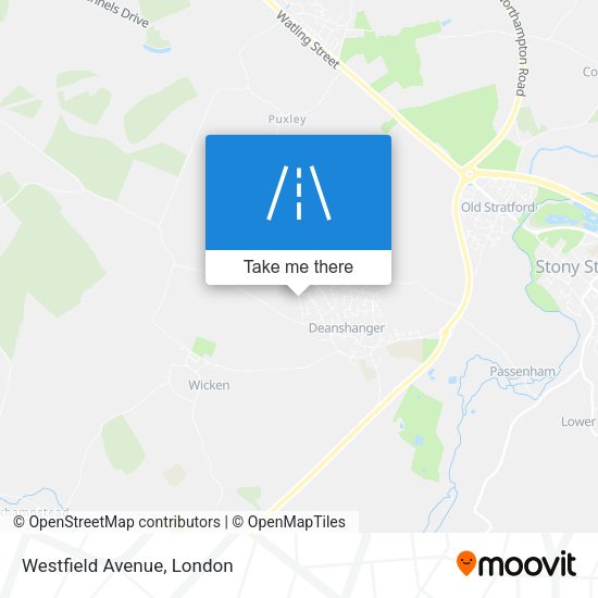 Westfield Avenue map