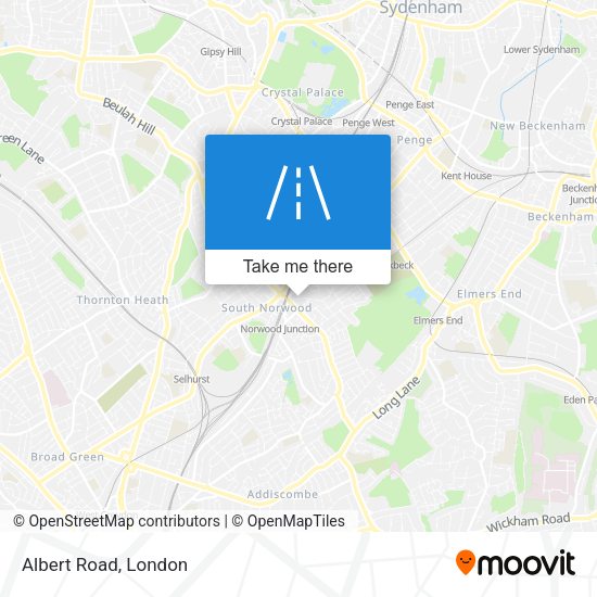 Albert Road map