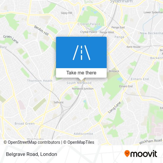 Belgrave Road map
