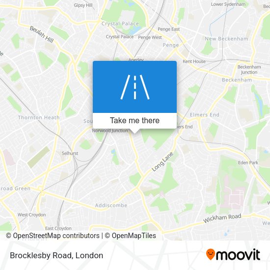 Brocklesby Road map