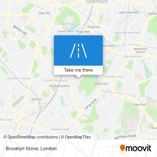 Brooklyn Grove map