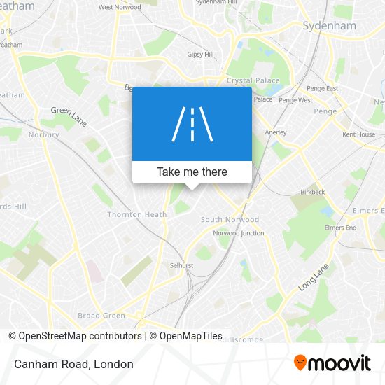 Canham Road map