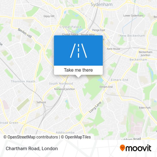 Chartham Road map