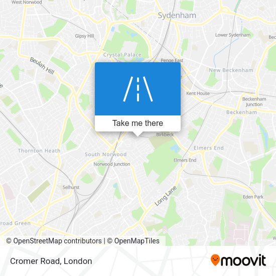Cromer Road map