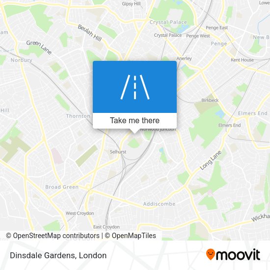 Dinsdale Gardens map