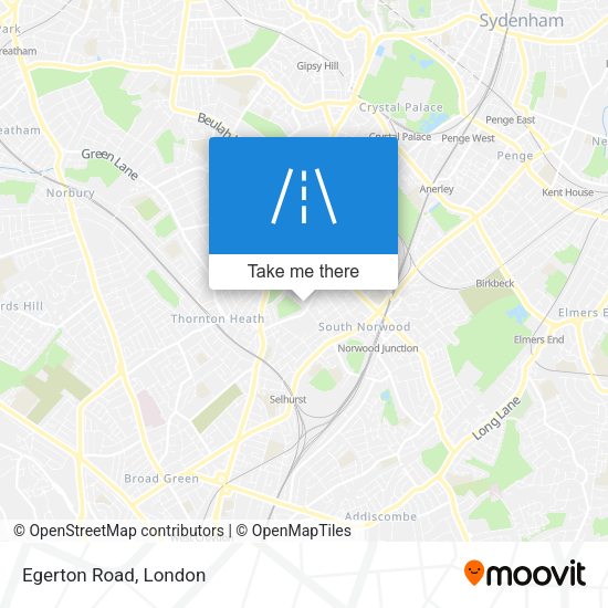 Egerton Road map