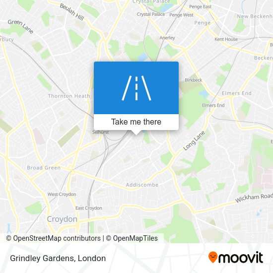 Grindley Gardens map