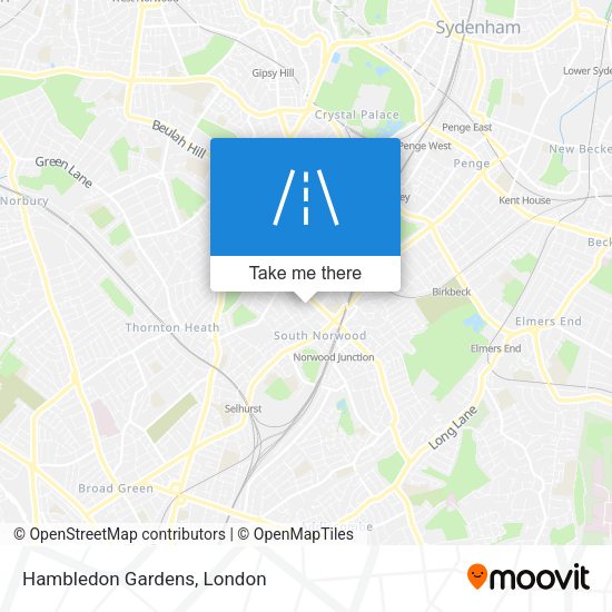 Hambledon Gardens map
