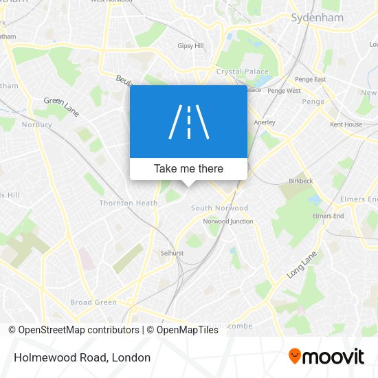 Holmewood Road map