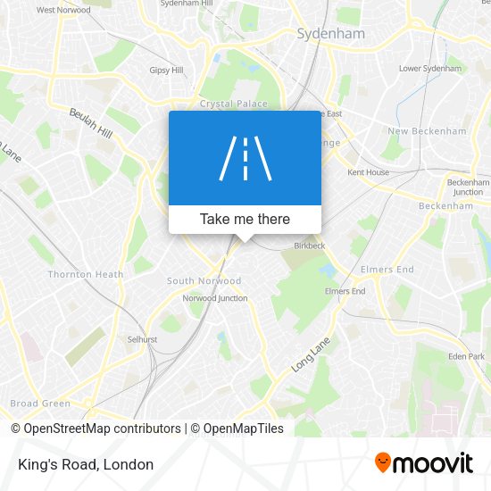 King's Road map