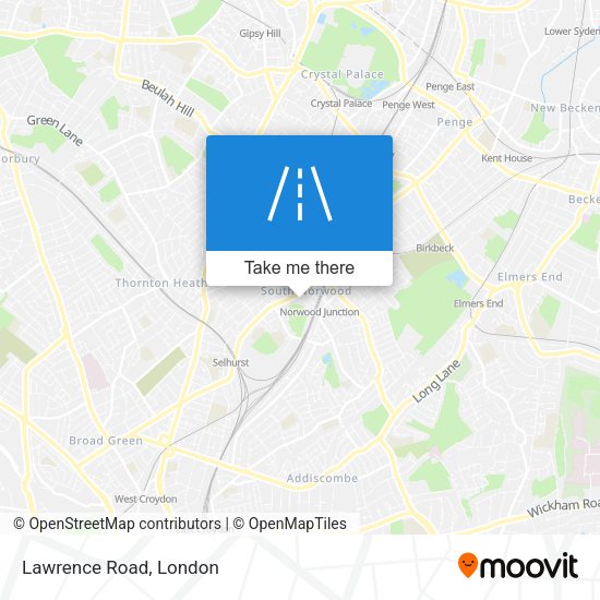 Lawrence Road map
