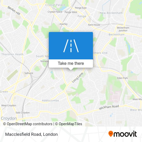 Macclesfield Road map