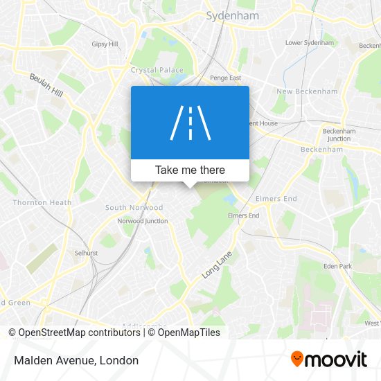 Malden Avenue map