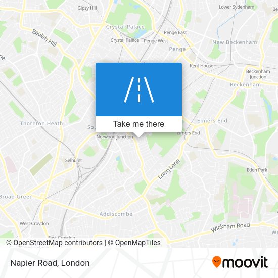 Napier Road map