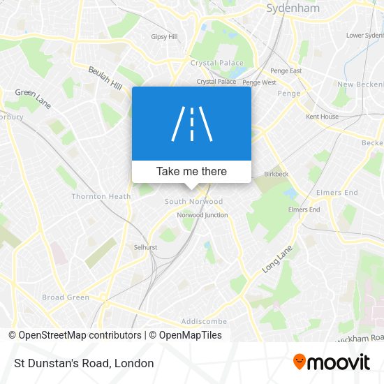 St Dunstan's Road map