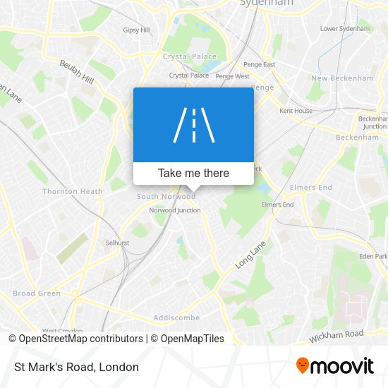 St Mark's Road map