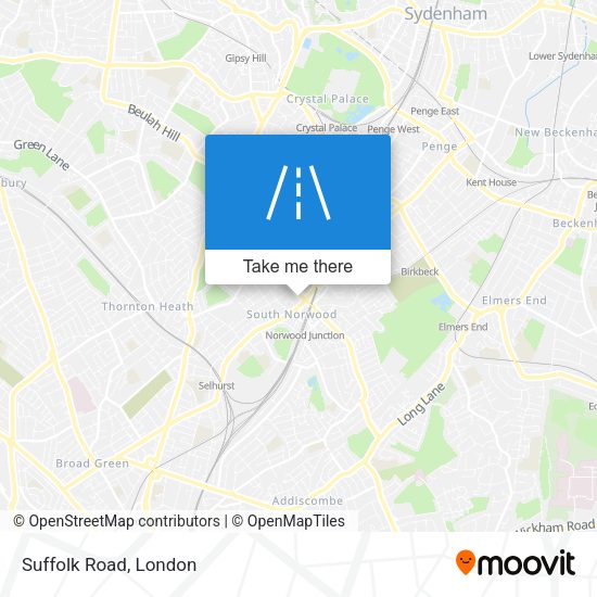 Suffolk Road map