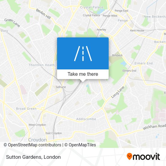 Sutton Gardens map