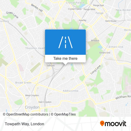 Towpath Way map