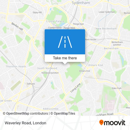 Waverley Road map