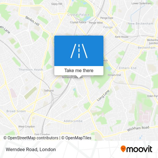 Werndee Road map
