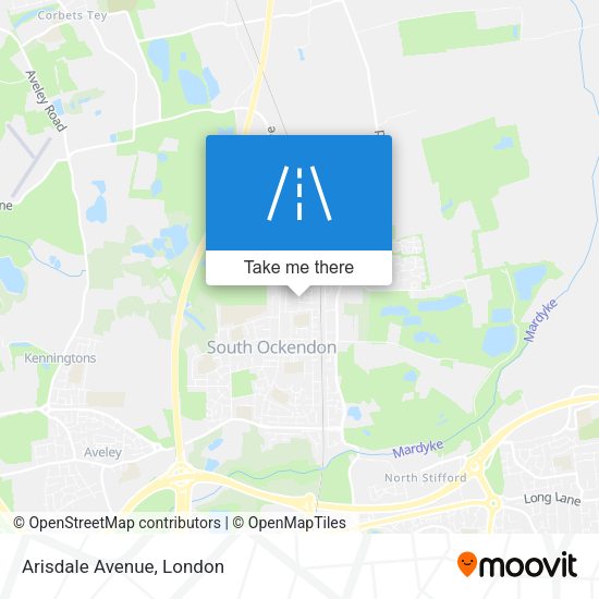 Arisdale Avenue map