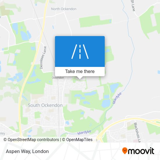 Aspen Way map