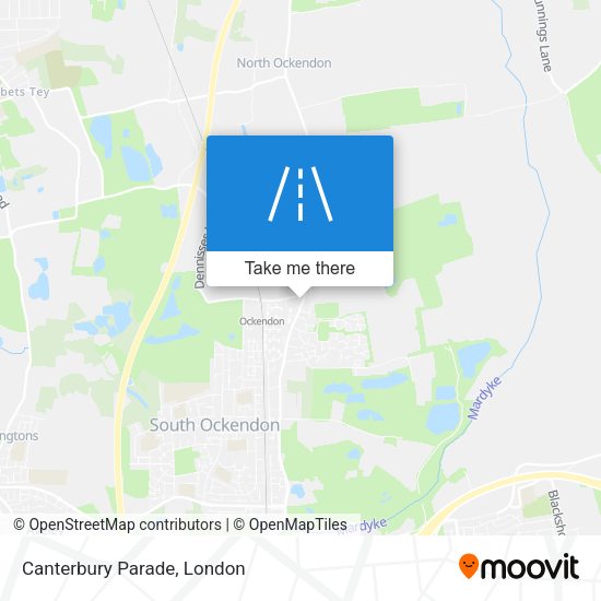 Canterbury Parade map