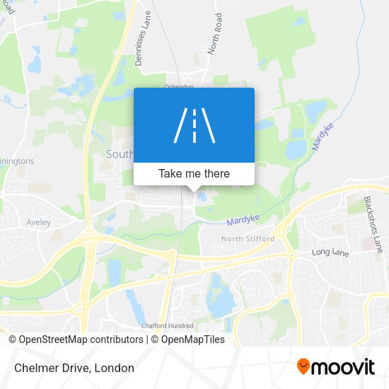 Chelmer Drive map