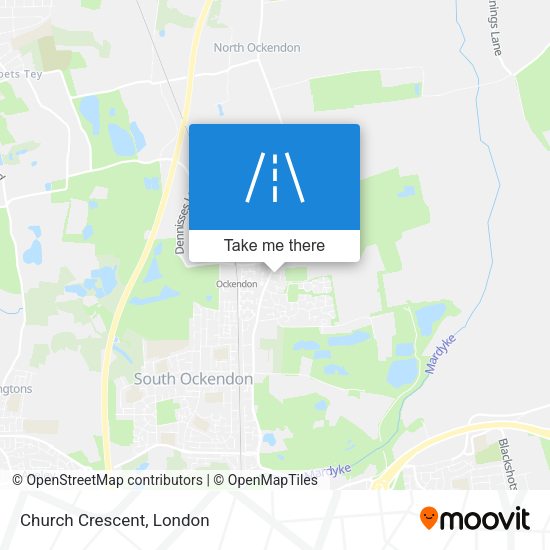 Church Crescent map