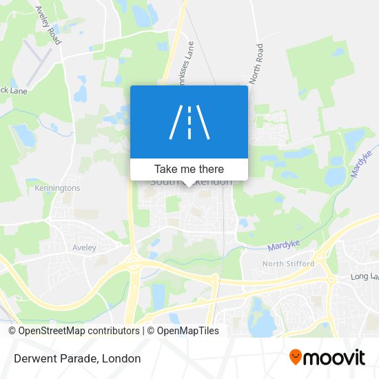 Derwent Parade map