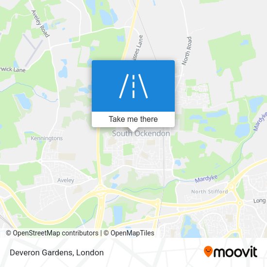 Deveron Gardens map